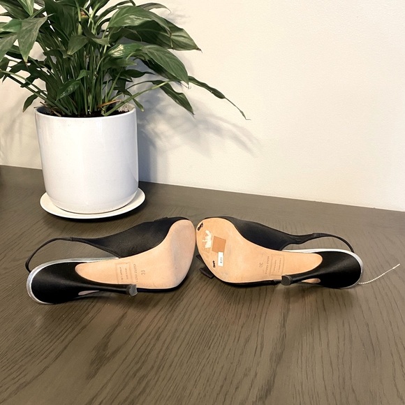 💕 DSQUARED2 Gemstone Crystals Embellished Black Italy Stiletto High Heels Sz 7 - Picture 6 of 16